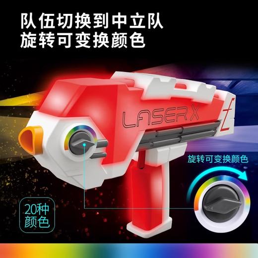 欢乐加Laser-x炫彩酷炫电动玩具枪CS真人吃鸡对战枪男孩 生日礼物 官方标配 商品图2