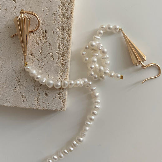 LHWINDSOR feel the rain雨伞珍珠耳环原创设计个性气质长款耳饰 商品图3