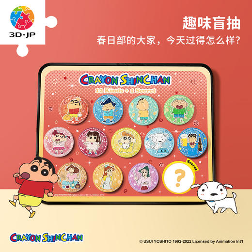 16片 盲盒磁铁塑料拼图 D1374 蜡笔小新-今天的我们系列 商品图2