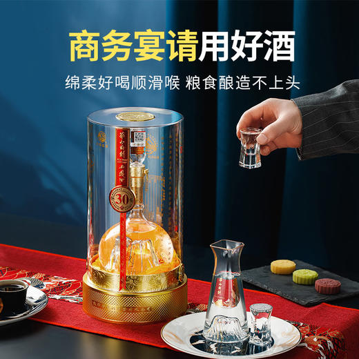 华山论剑西凤酒30年45度陈酿500ml/瓶  凤香型粮食低度白酒 商品图0