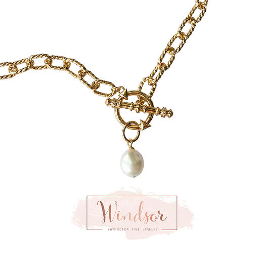 LHWINDSOROTold times but good times好时光项链复古搭扣绳索链条 商品图0