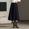 羊毛裙秋冬季新款，高腰显瘦中长款半身裙YGLR7073 商品缩略图3