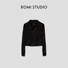 ROMI STUDIOVintage复古优雅 百搭修身黑色短款外套 T3343 商品缩略图0