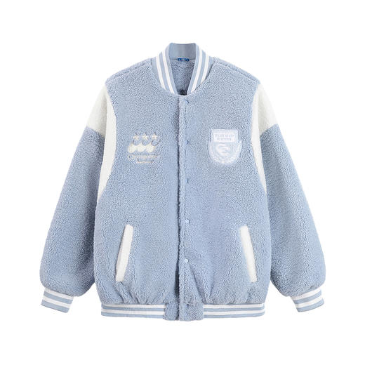 CryingCenter 软糯女高宽大拼接摇粒绒夹克 哭喊中心 商品图7