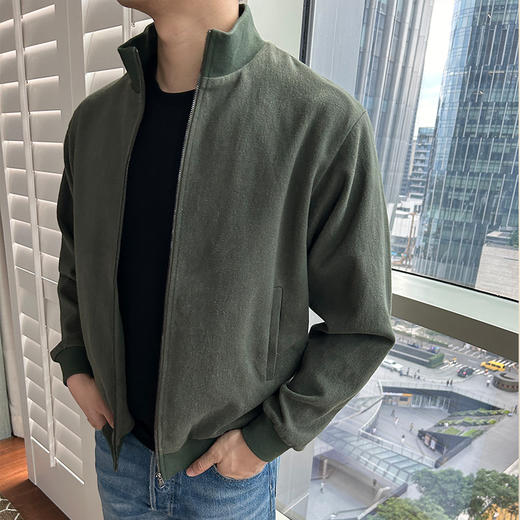 【顺丰包邮】02925 洛诗琳秋冬新款汉麻立领男士外套1018 商品图3