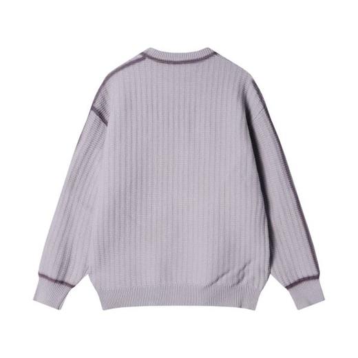 秋冬季新款时尚个性美式街头慵懒风明线毛衣圆领套头百搭针织衫 商品图5