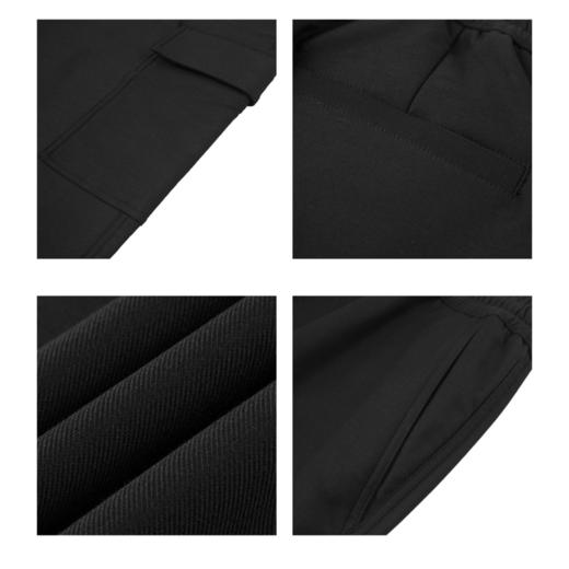 gxg.jeans男装冬季黑色抽绳收口长裤束脚裤 简约舒适休闲裤JEX10201934 商品图3