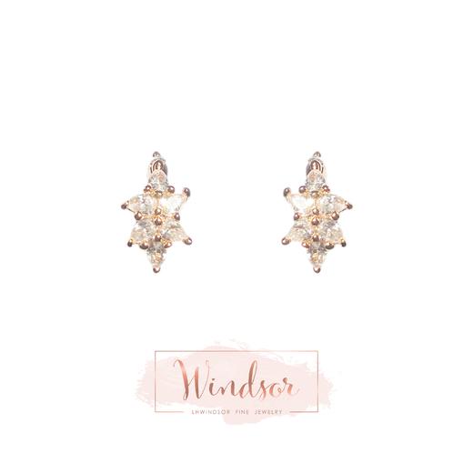 LHWINDSORCrystal clear 冰晶迷你耳环戒指百搭纤细轻巧欧美配饰 商品图0