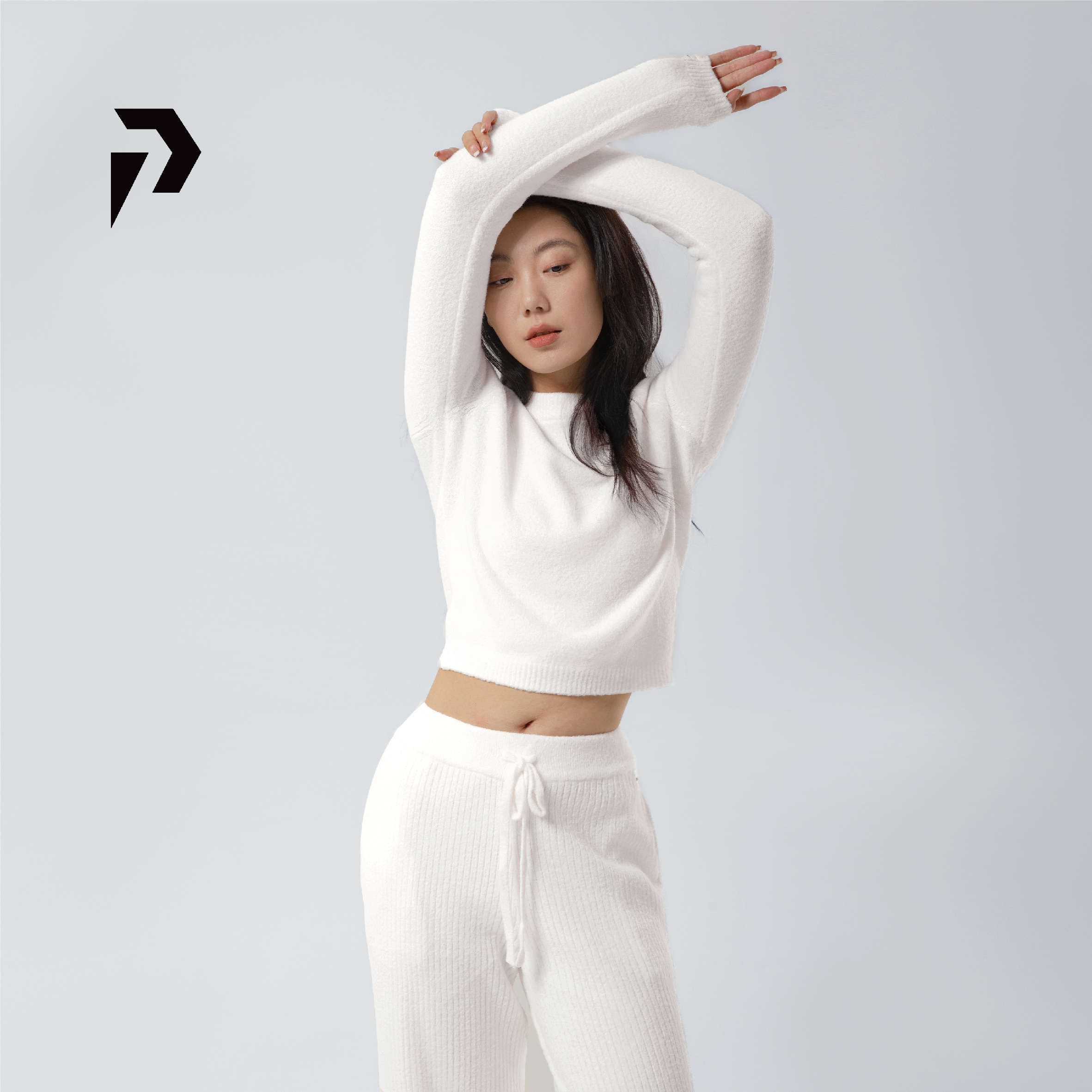 POPBASIC奶呼呼暖呼呼的 超柔软有弹性的毛衣套装毛绒温暖百搭