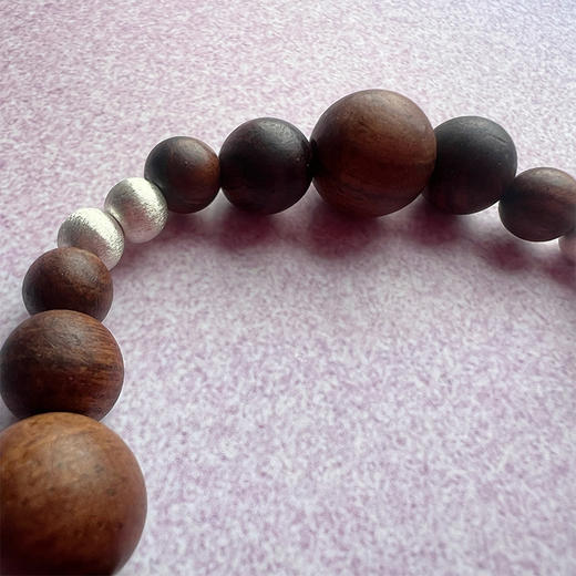 LHWINDSOR 原创设计助发展缓解压力平和生长梨花木项链梨花木手链 商品图6