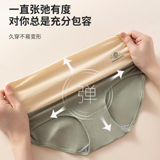 超值6条装！【柔棉暖宫收腹裤】 纯棉贴肤更柔软 高腰微压“软收腹” 小肚腩藏起来啦  弹力贴合不夹臀勒腿 撞色搭配 颜值加分++ 商品图3