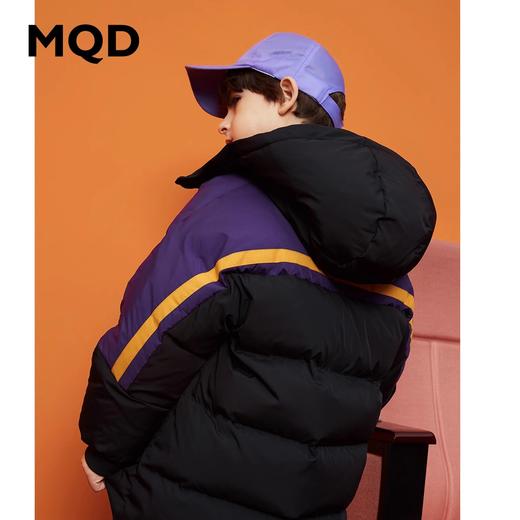 【秒1】【MQD】童装儿童连帽羽绒服冬装中长款加厚保暖外套男童拼接撞色洋气 商品图1
