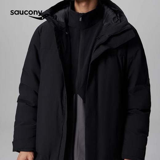 Saucony索康尼 男款秋冬运动舒适保暖锁温长款羽绒服 商品图2