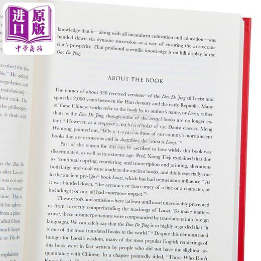【中商原版】道德经 古中文新译 英文版 The DAO de Jing Laozis Book of Life New Translation 黄柱华译 中国哲学经典 商品图1