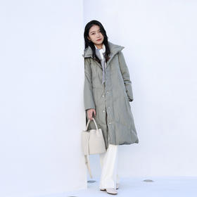 21530 安心羽绒系列定位绗线长款羽绒外套RJ004