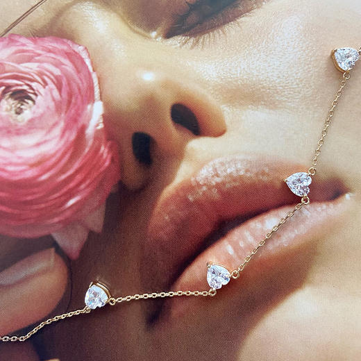 LHWINDSOR 真心闪耀颈链简约时尚爱心项链ins轻奢镀金锁骨链 商品图3