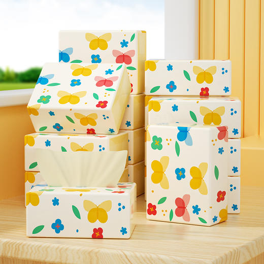 【自营】蓝漂竹浆本色小号抽纸10包168张4层42抽LP-24379 商品图1