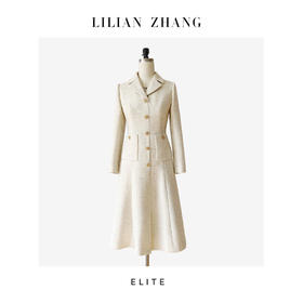 E定制一“Vintage Fashion”—”佳人挚爱”收腰A摆复古风长裙 2401193