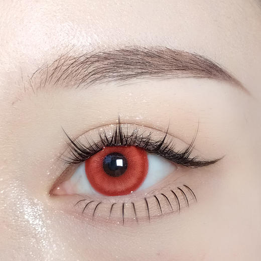 NKMAXCON 精灵红棕 日抛 2片 14.2mm 参考着色 13.7mm 基弧 8.6 含水 42% 新锐国货 商品图4