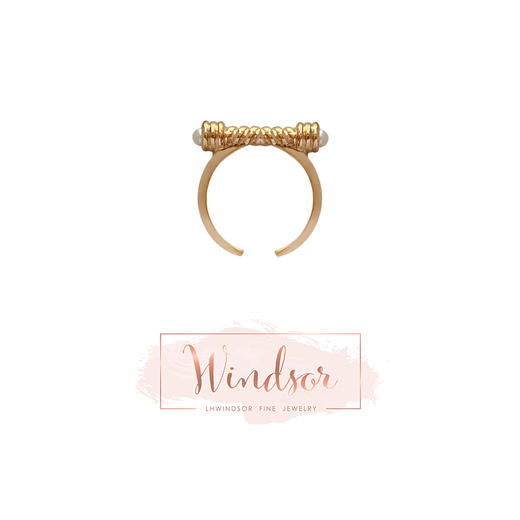 LHWINDSOR 创意复古把手戒指 商品图0