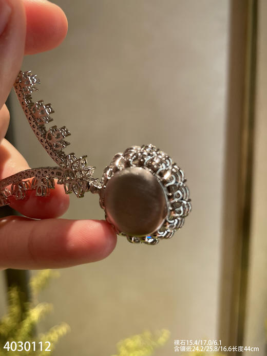 玻璃种木那蛋面锁骨链【4030112】具体价格微信咨询 商品图8