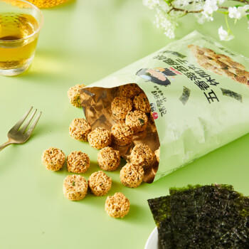 张君雅小妹妹干脆面 海苔味80g  休闲丸子 囤货 年货节 年货零食 商品图5