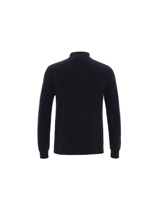 callisto藏青色纯山羊绒长袖毛衣 商品图1