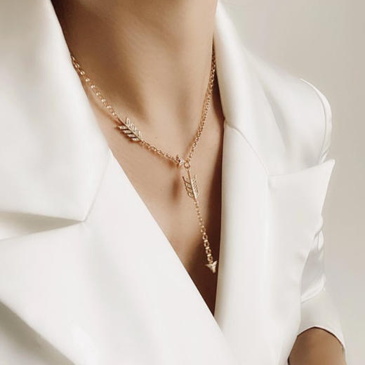 LHWINDSOR 古董感多种戴法箭头项链手链戒指套装 商品图2