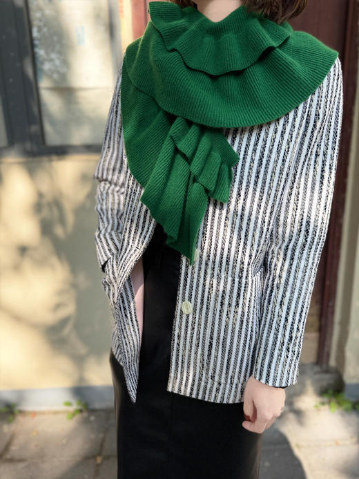 TYNVIE 插袋圆领中长外套 商品图7