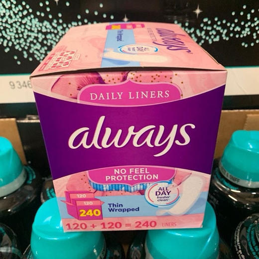 美国直邮特价一盒199元🉐🉐 包税包邮到手❗❗Always Xtra Protection强效保护超长卫生护垫240片日用 商品图6