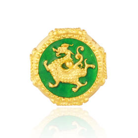 万花系列黄金青龙神兽转运珠 足金国潮转运珠女士礼物MEMORA诗普琳HP831901