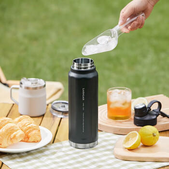 乐扣乐扣（LOCK&LOCK）探索保温保冷运动杯便携运动壶大容量水杯子946ML黑色LHC3252BLK 商品图1