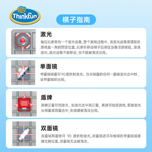 Thinkfun 镭射象棋 桌面游戏 适合年龄8岁+ 美国 76350 商品图2