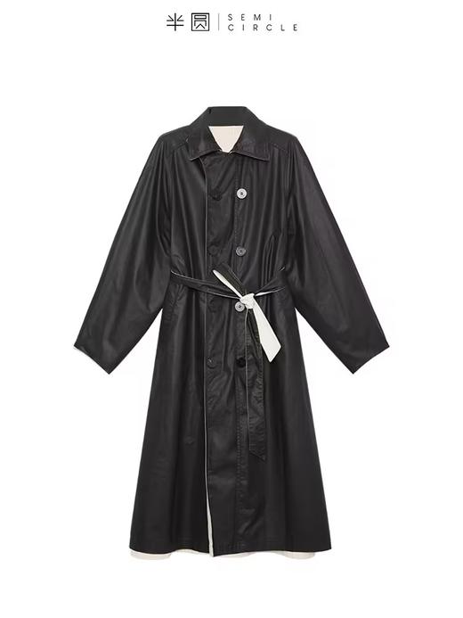 半圆/D23306353/正反两穿风衣女款 商品图3