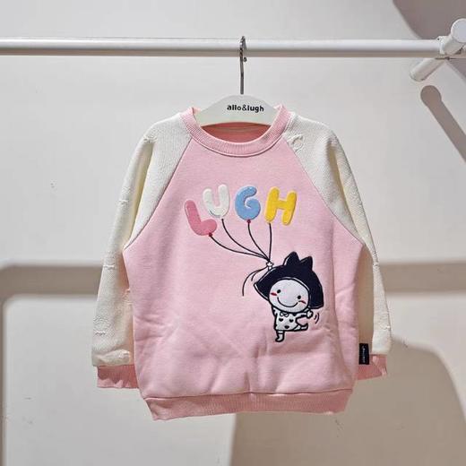 【春上新】9楼allo&lugh阿路和如24冬款女童绒里卫衣吊牌价399元 商品图0