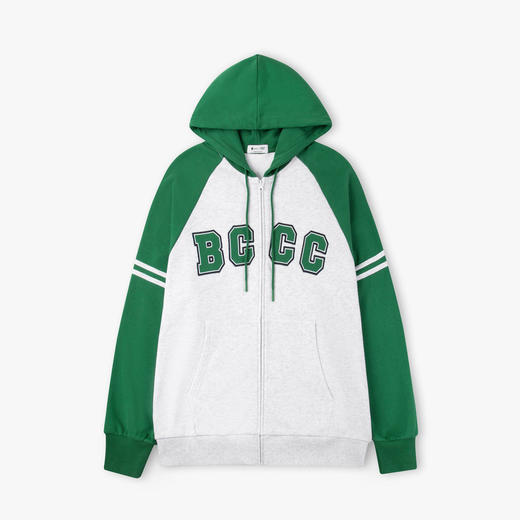 gxgjeans男装春季撞色拼接夹克学院风减龄连帽夹克外套男 商品图4