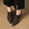【预售5天】粗跟头层豹纹，牛皮铁头单鞋LD&7217 商品缩略图3