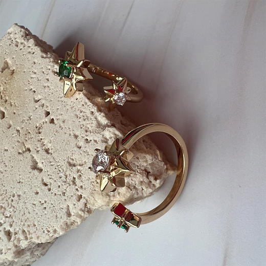 LHWINDSOR  原创设计North Star 北辰组合戒 星星戒指 商品图1