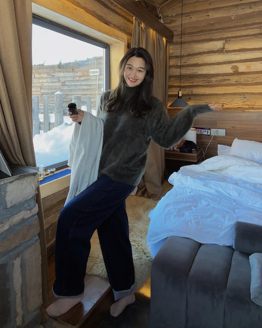 一触即暖加绒加暖新镰刀土壤系列牛仔裤 商品图2