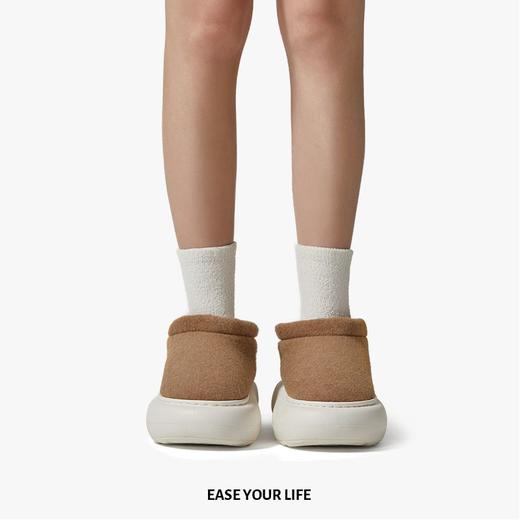 【清仓】朴西云端情侣厚底棉鞋男女士短靴秋冬季居家室内棉拖鞋 商品图3