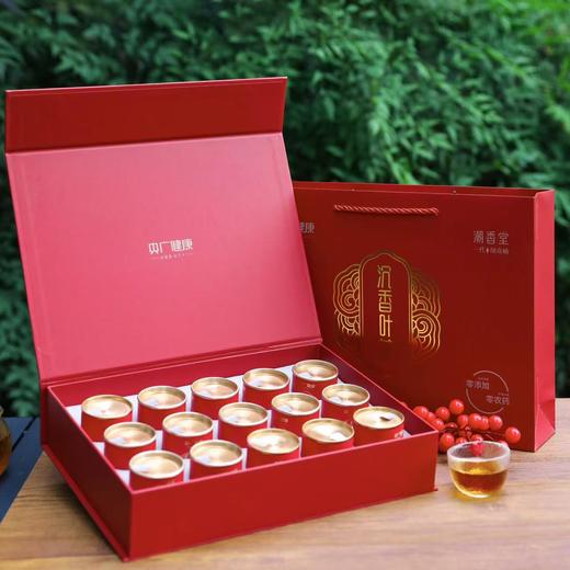 央广健康奇楠沉香叶茶 10年树龄 150g小罐礼盒装 商品图0