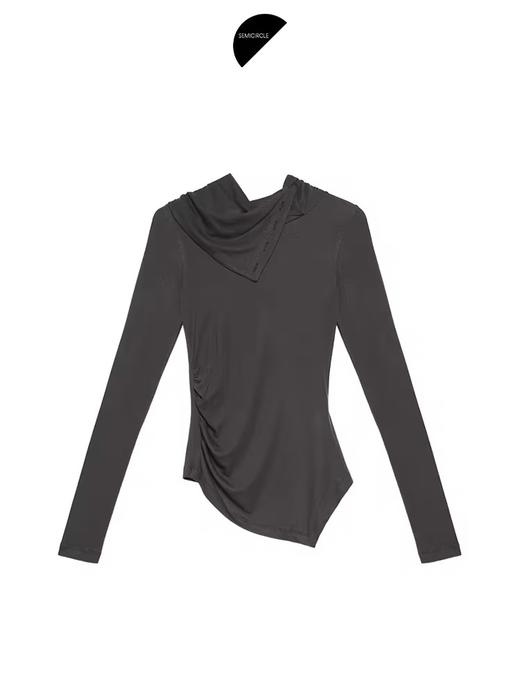 半圆/D24410516/不规则高领打底衫 商品图3