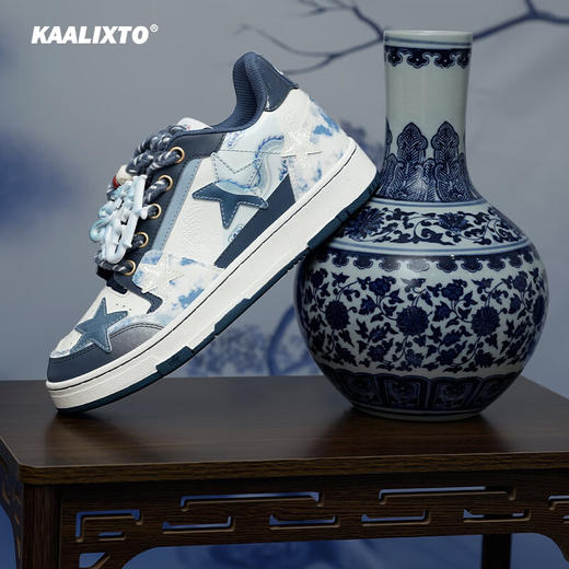 Kaalixto龙年限定板鞋国潮设计舒适百搭星星鞋男女同款情侣鞋KSH240101 商品图5