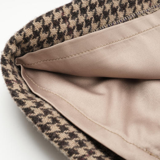 ROMI STUDIO“quiet luxury”精纺羊毛高腰英伦复古格纹裤23AWK563 商品图4
