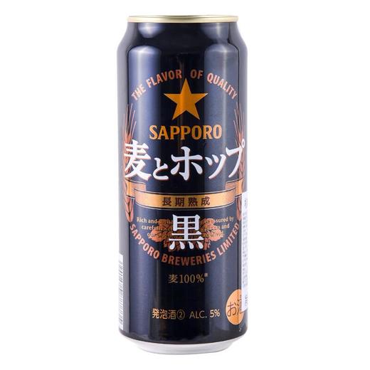 札幌麦香啤酒黑500ml酒精度(5%vol) 商品图0