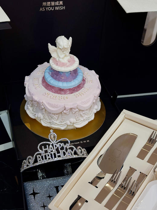 【提前一天】所愿皆所得 许愿池·白桃茉莉慕斯蛋糕 商品图0