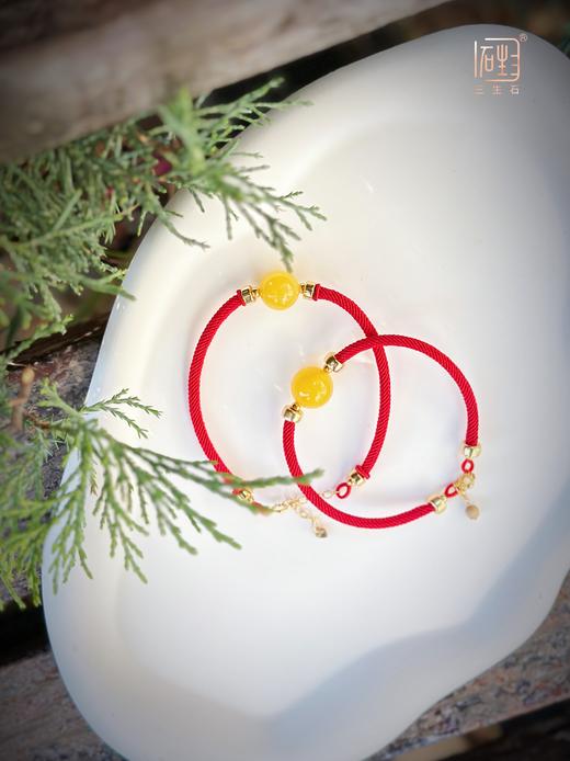 蜜蜡转运珠吉祥红绳 商品图5