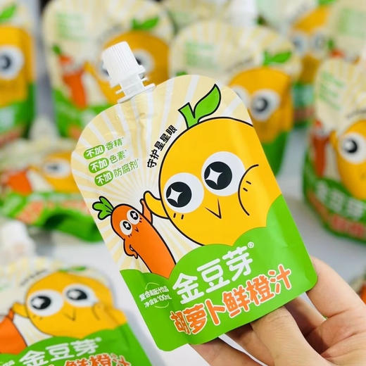 金豆芽胡萝卜鲜橙汁100ml 商品图5