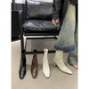 服饰鞋包-方头粗跟棕咖啡色小短靴子女士法式复古通勤秀气马丁鞋靴 商品缩略图1