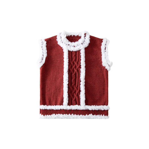 苏苏姐家满禧马甲手工DIY编织棒针羊毛衣服钩针毛线团材料包 商品图4